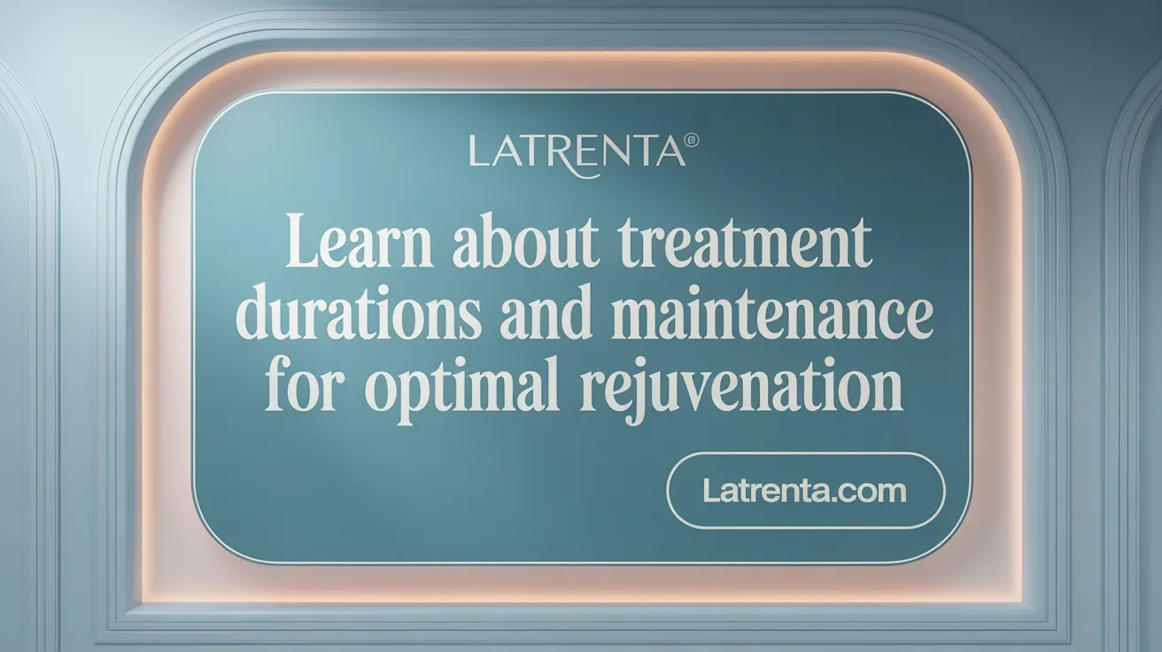 Learn About Treatment Durations and Maintenance for Optimal Rejuvenation