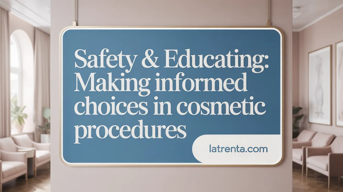 Safety & Education: Making Informed Choices in Cosmetic Procedures