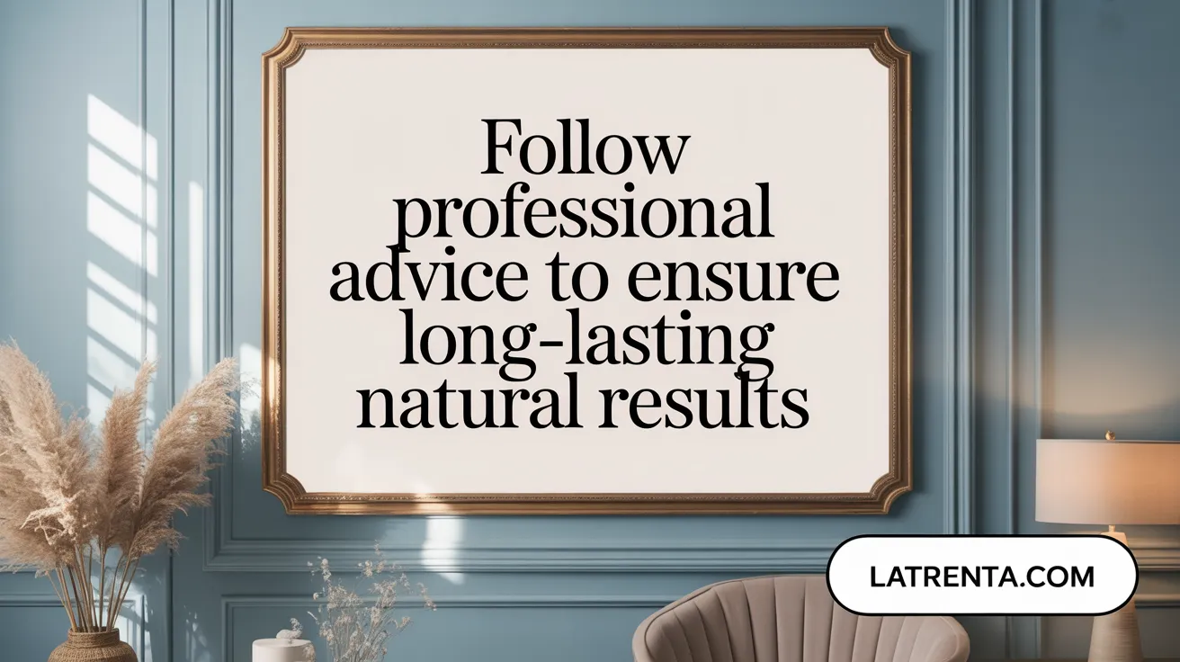 Follow Professional Advice to Ensure Long-Lasting Natural Results