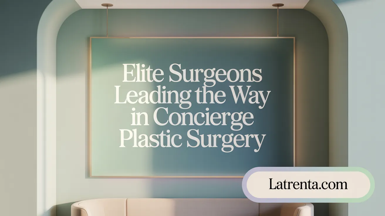 Elite Surgeons Leading the Way in Concierge Plastic Surgery