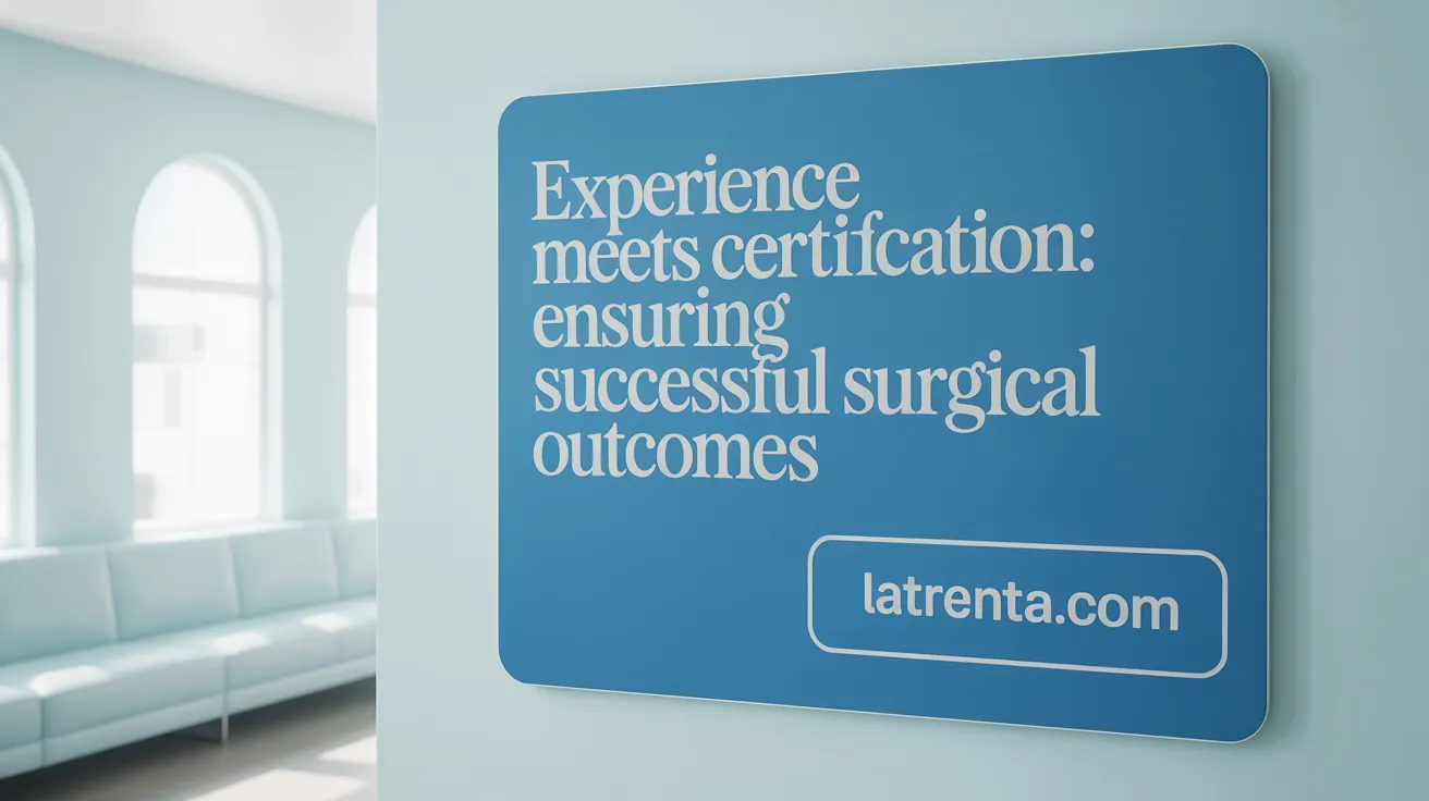 Experience Meets Certification: Ensuring Successful Surgical Outcomes