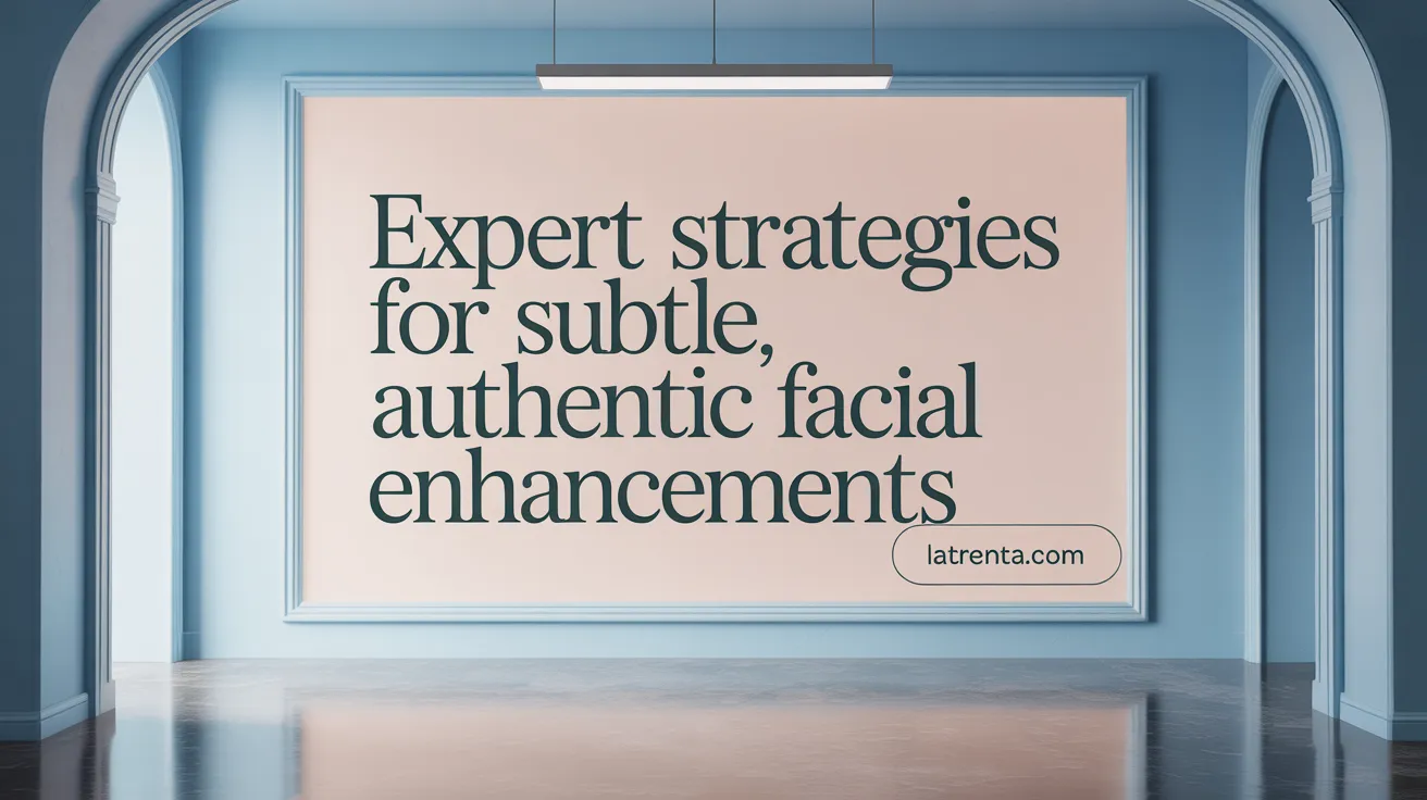 Expert Strategies for Subtle, Authentic Facial Enhancements