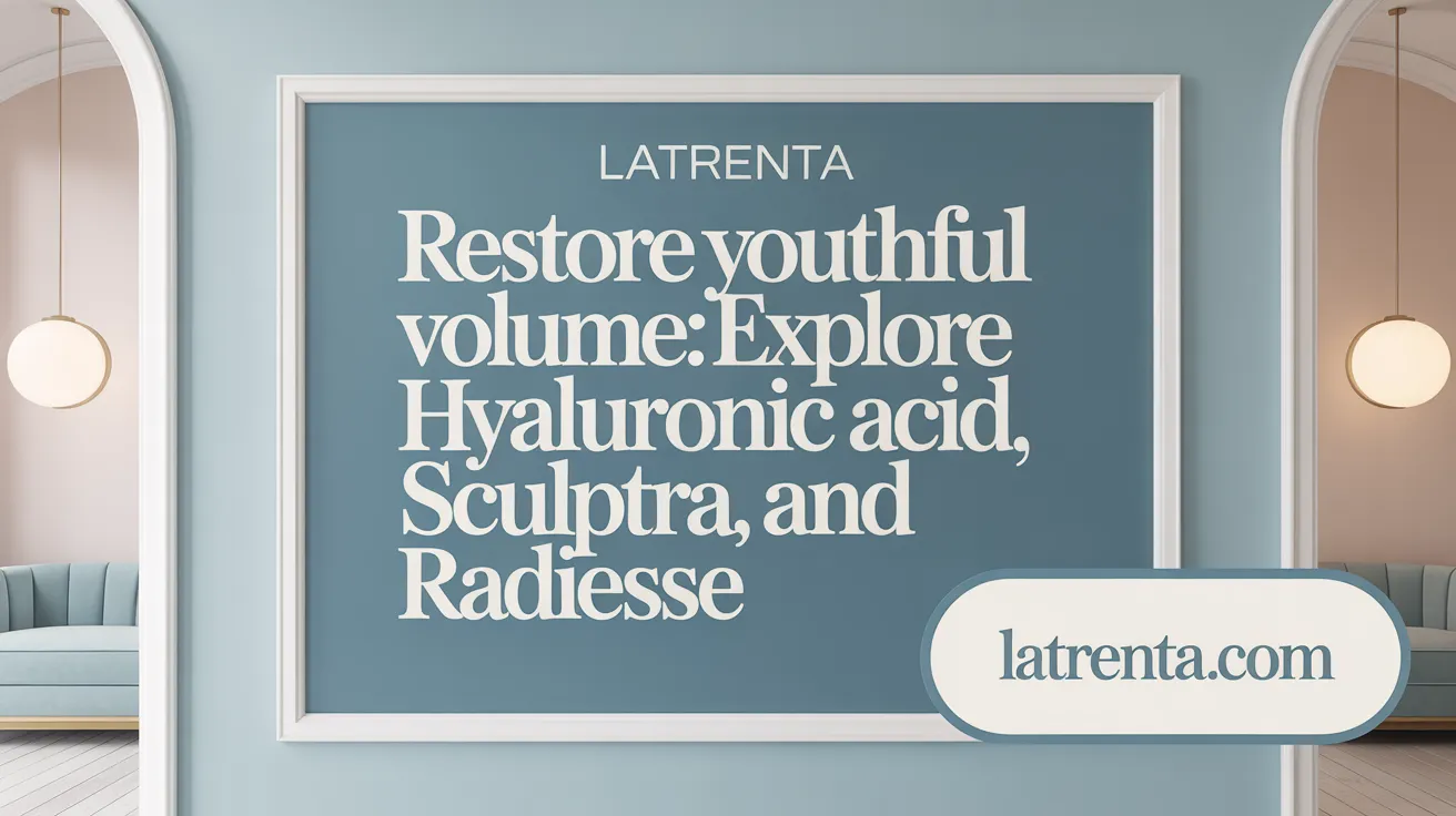 Restore Youthful Volume: Explore Hyaluronic Acid, Sculptra, and Radiesse