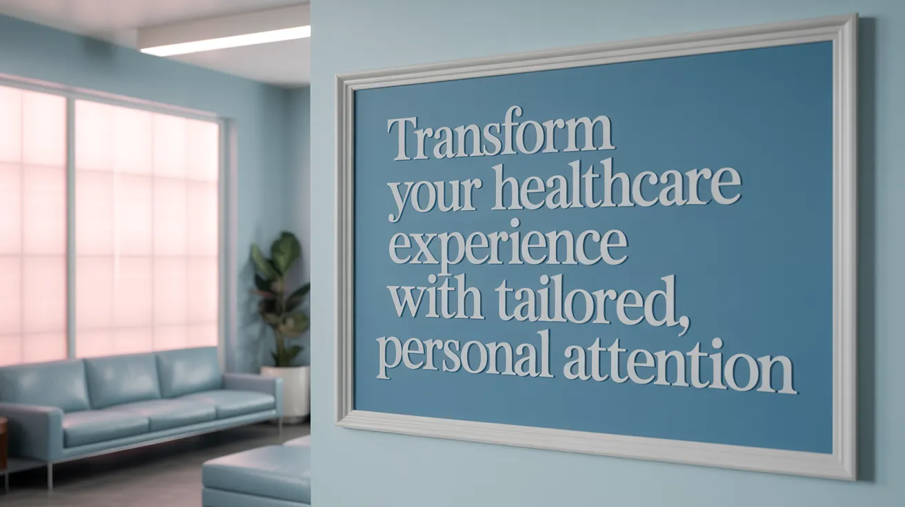 Transform Your Healthcare Experience with Tailored, Personal Attention