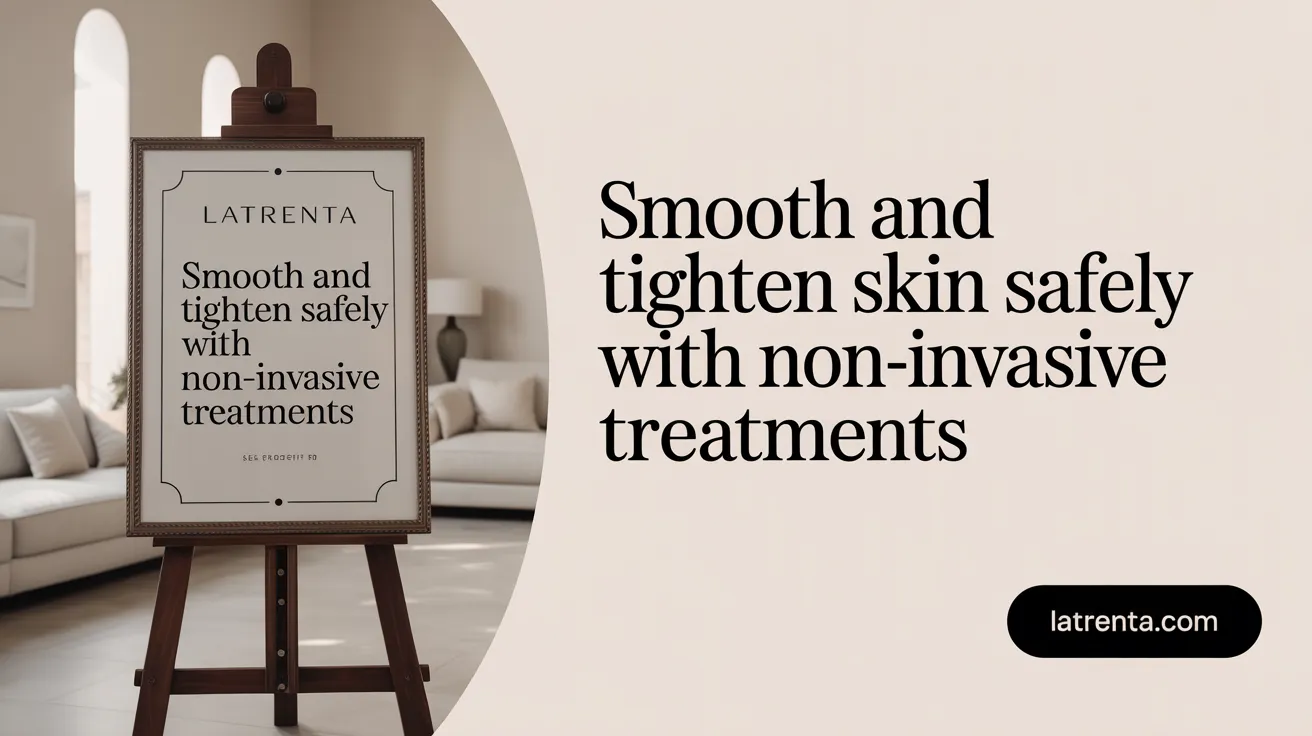 Smooth and Tighten Skin Safely with Non-Invasive Treatments