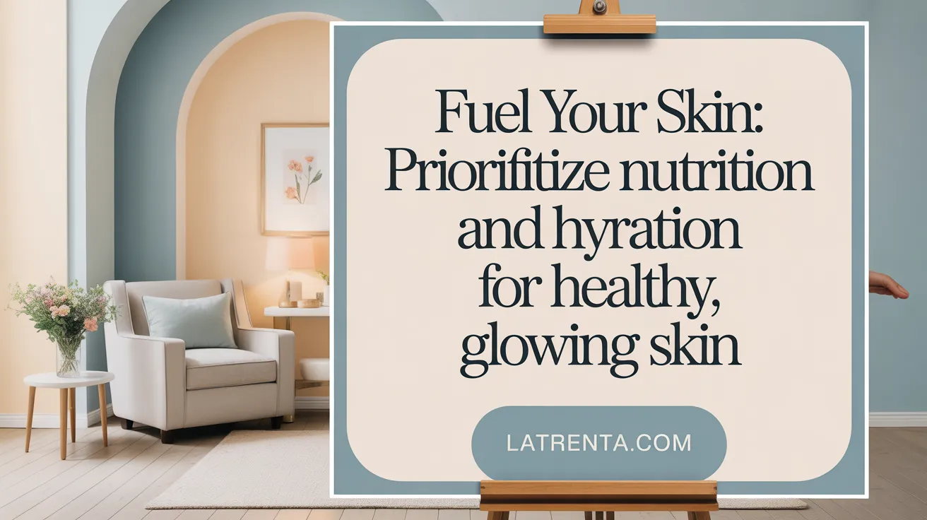 Fuel Your Skin: Prioritize Nutrition and Hydration for Optimal Healing