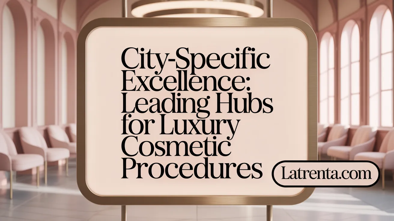 City-Specific Excellence: Leading Hubs for Luxury Cosmetic Procedures
