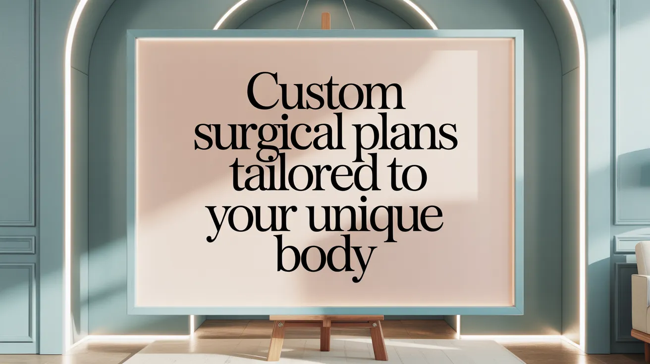 Custom Surgical Plans Tailored to Your Unique Body