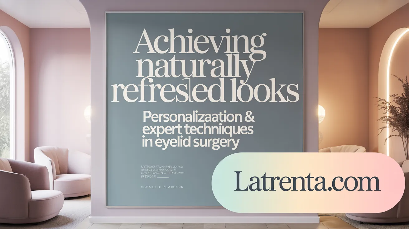 Achieving Naturally Refreshed Looks: Personalization & Expert Techniques in Eyelid Surgery