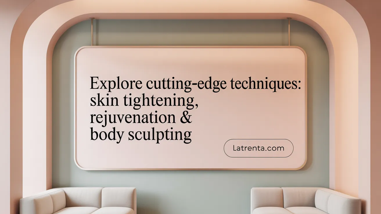 Explore Cutting-Edge Techniques: Skin Tightening, Rejuvenation & Body Sculpting