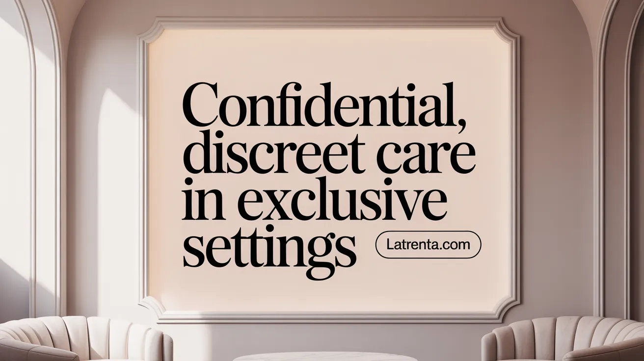 Confidential, Discreet Care in Exclusive Settings