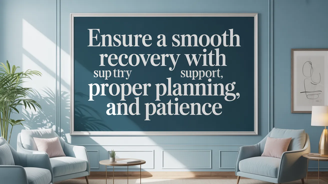 Ensure a Smooth Recovery with Support, Proper Planning, and Patience