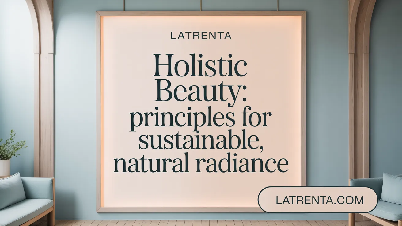 Holistic Beauty: Principles for Sustainable, Natural Radiance