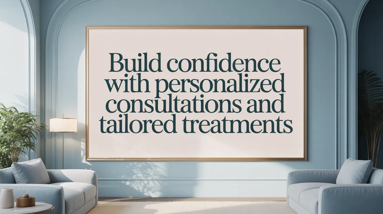 Build Confidence with Personalized Consultations and Tailored Treatments