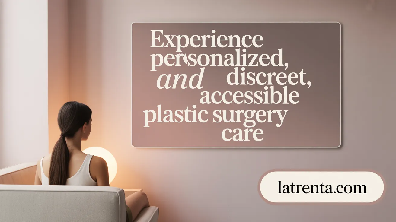 Experience Personalized, Discreet, and Accessible Plastic Surgery Care