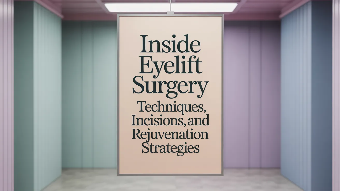 Inside Eyelift Surgery: Techniques, Incisions, and Rejuvenation Strategies