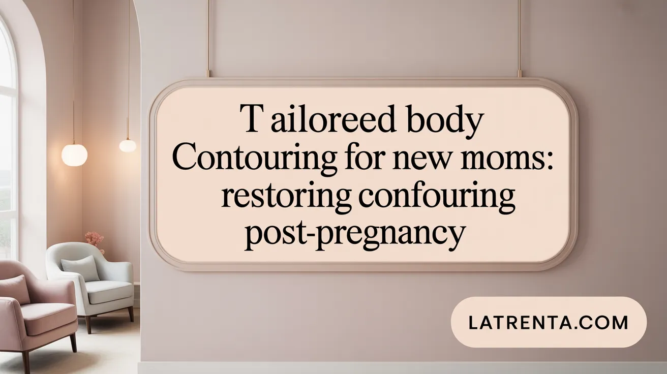 Tailored Body Contouring for New Moms: Restoring Confidence Post-Pregnancy
