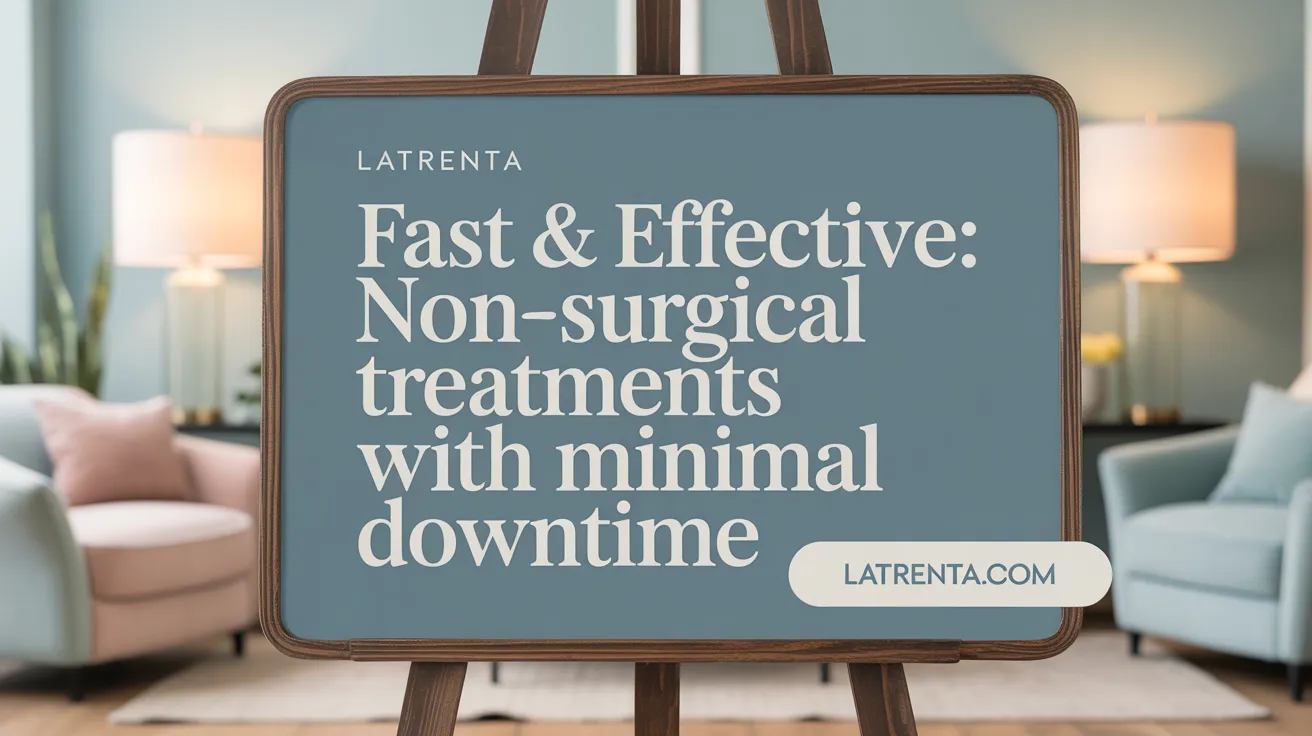 Fast & Effective: Non-Surgical Treatments with Minimal Downtime