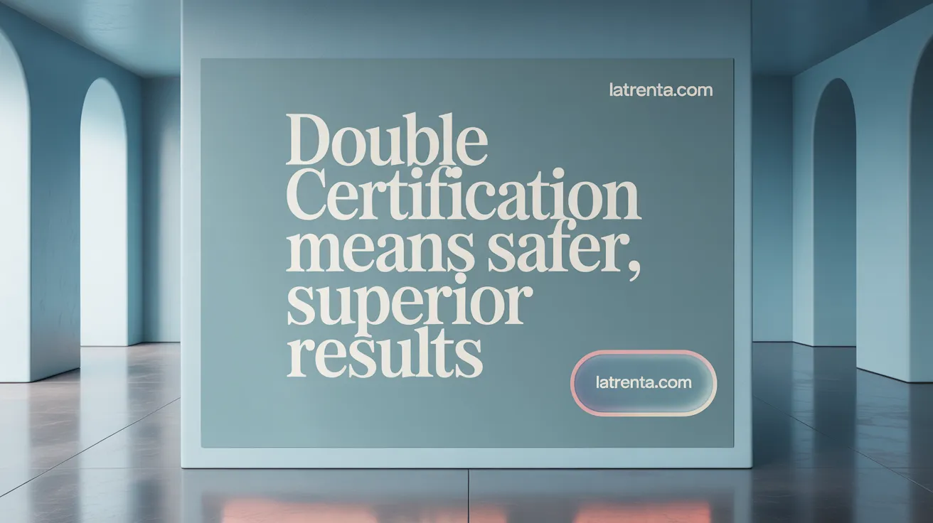 Double Certification Means Safer, Superior Results