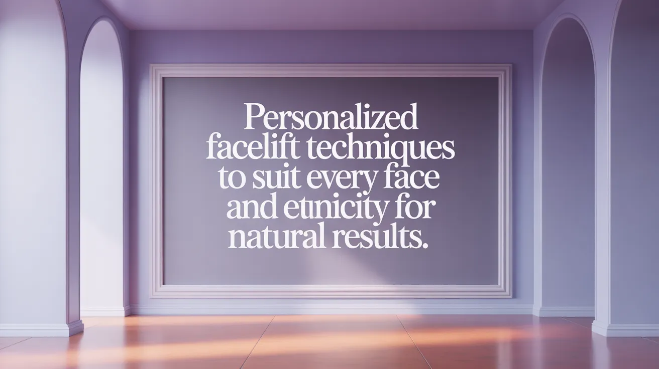 Personalized facelift techniques to suit every face and ethnicity for natural results.