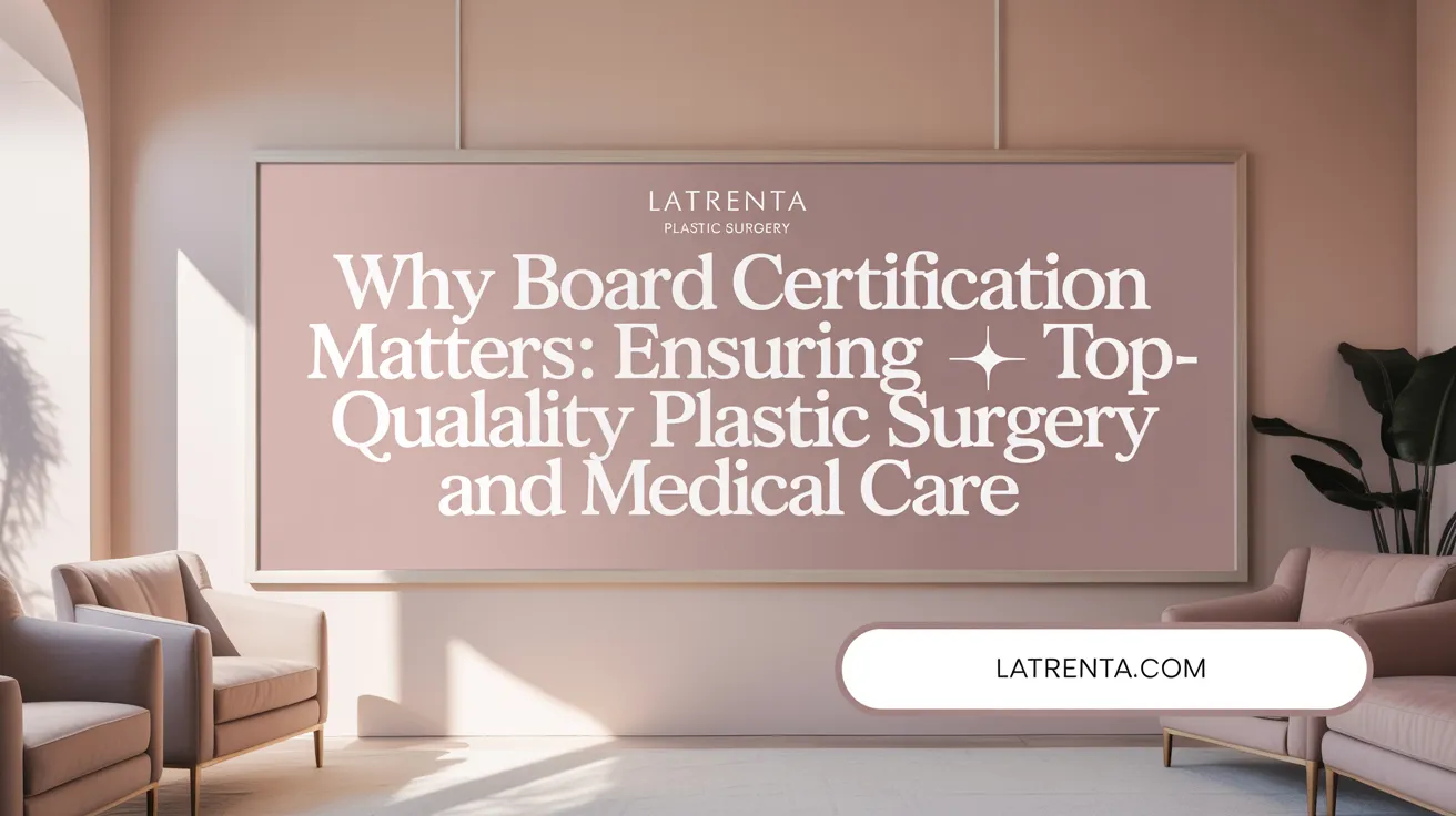 Why Board Certification Matters: Ensuring Top-Quality Plastic Surgery and Medical Care
