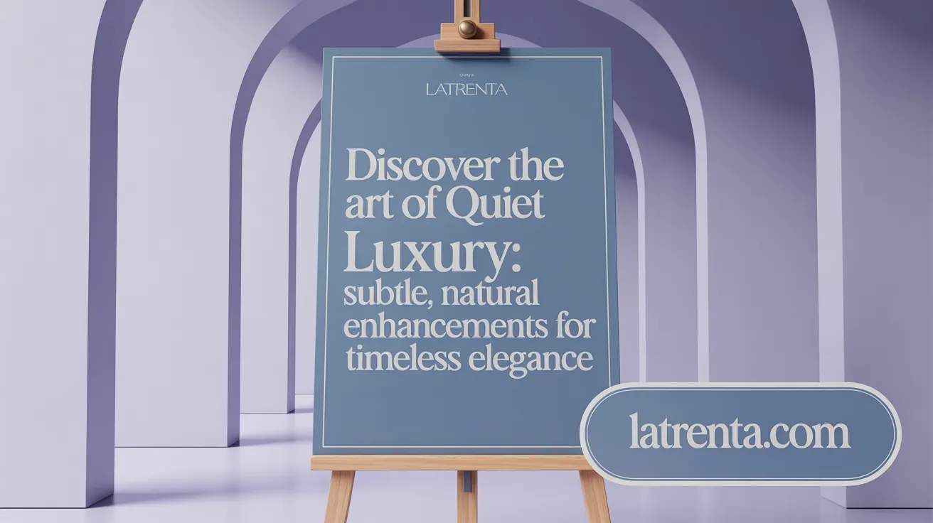 Discover the Art of Quiet Luxury: Subtle, Natural Enhancements for Timeless Elegance