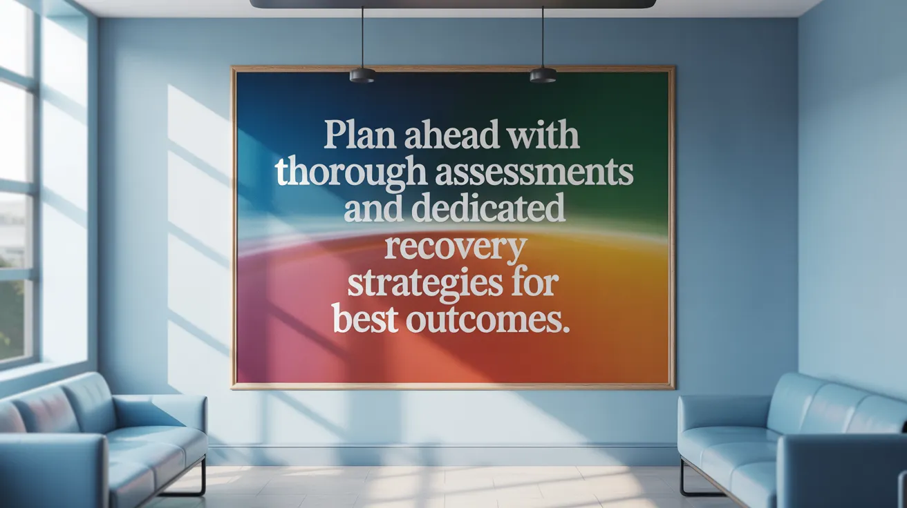 Plan ahead with thorough assessments and dedicated recovery strategies for best outcomes.