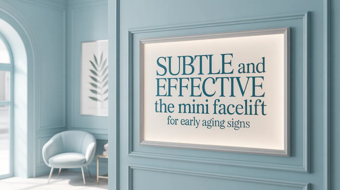 Subtle and Effective: The Mini Facelift for Early Aging Signs