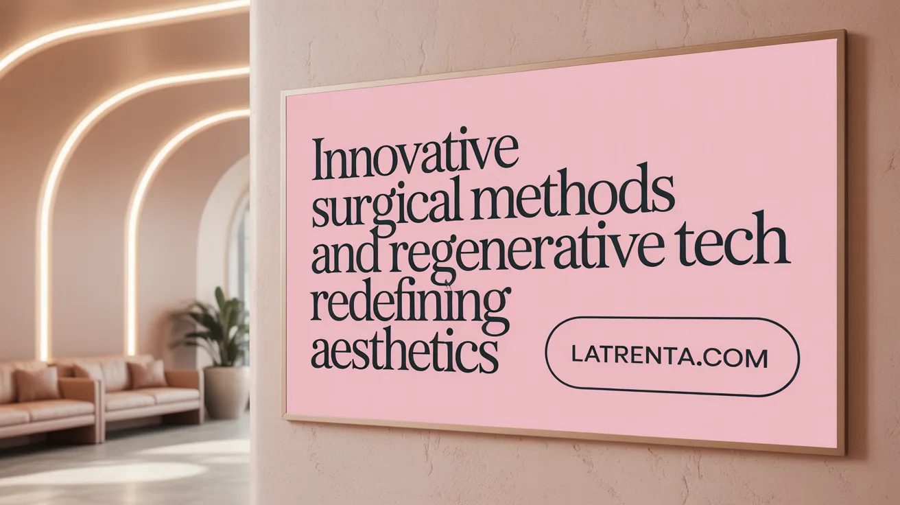 Innovative Surgical Methods and Regenerative Tech Redefining Aesthetics
