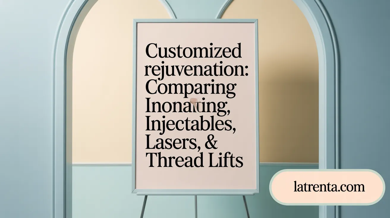 Customized Rejuvenation: Comparing Injectables, Lasers, & Thread Lifts