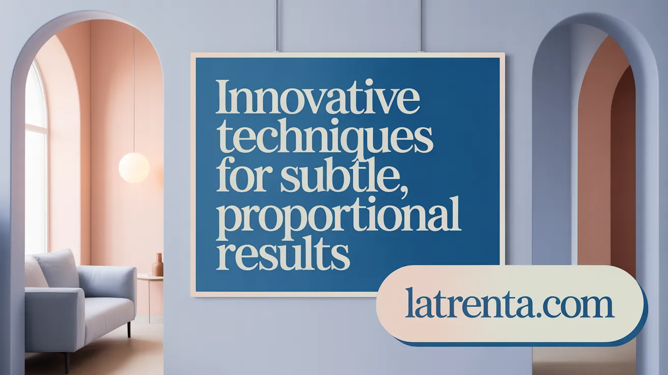 Innovative Techniques for Subtle, Proportional Results