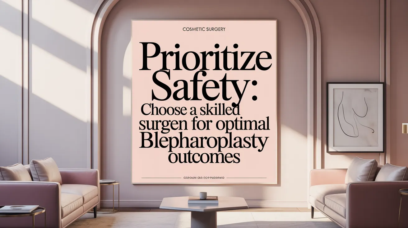 Prioritize Safety: Choose a Skilled Surgeon for Optimal Blepharoplasty Outcomes