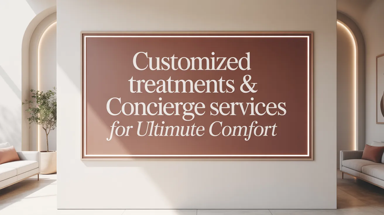 Customized Treatments & Concierge Services for Ultimate Comfort