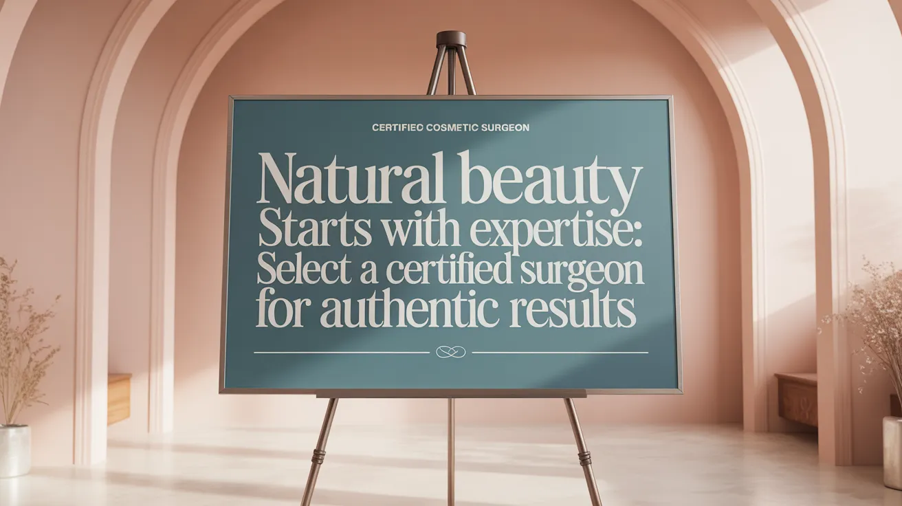 Natural Beauty Starts with Expertise: Select a Certified Surgeon for Authentic Results