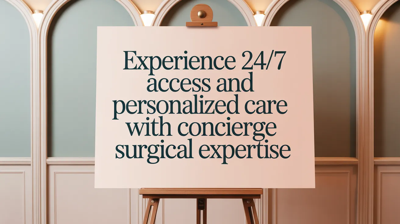 Experience 24/7 Access and Personalized Care with Concierge Surgical Expertise