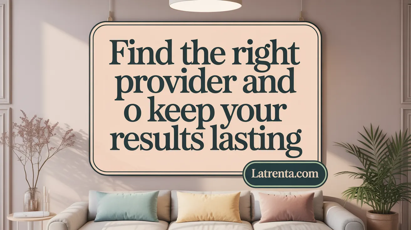 Find the Right Provider and Keep Your Results Lasting