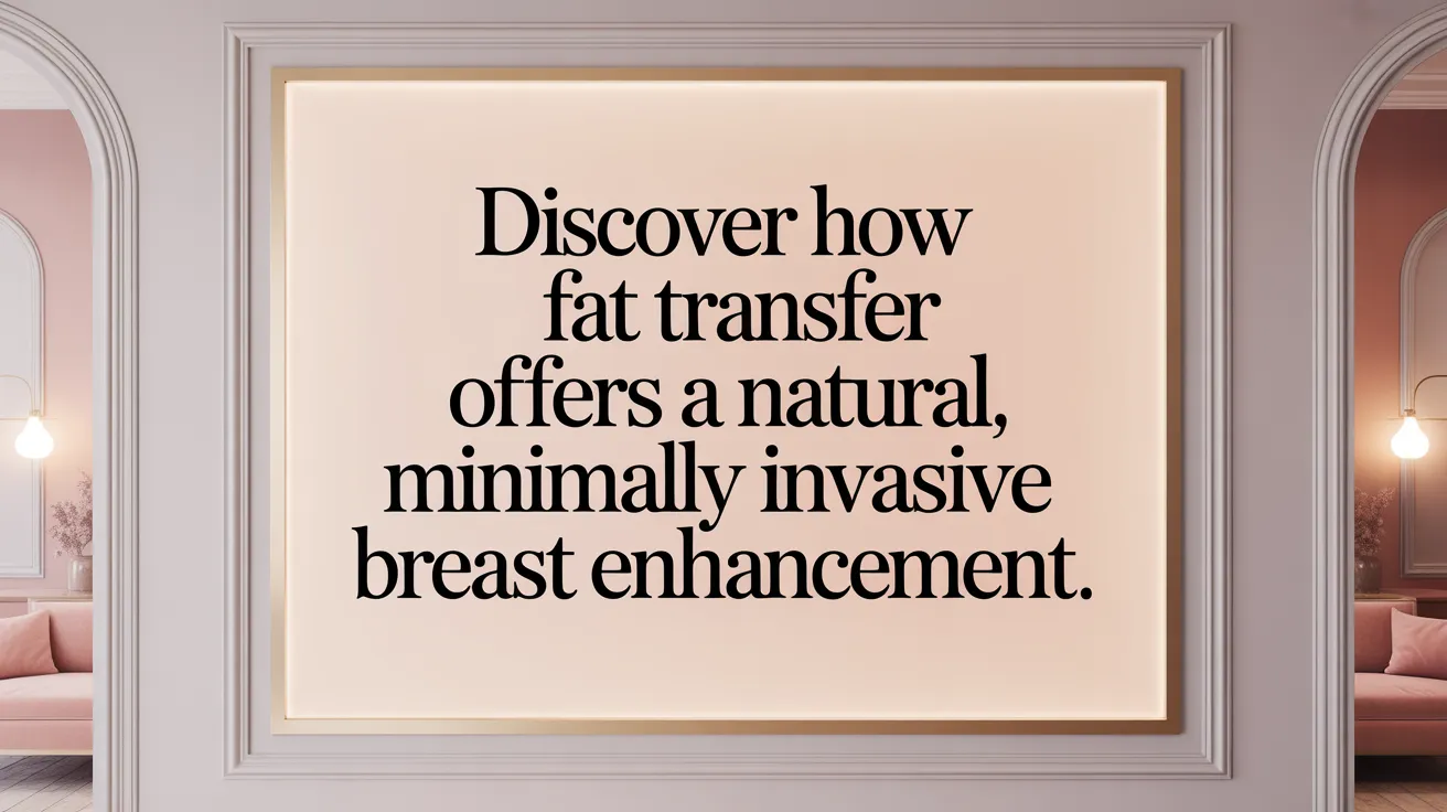 Discover how fat transfer offers a natural, minimally invasive breast enhancement.