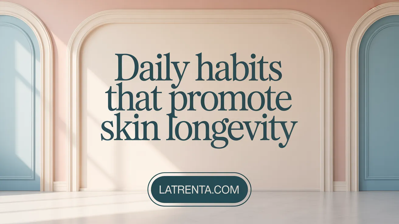 Daily Habits That Promote Skin Longevity