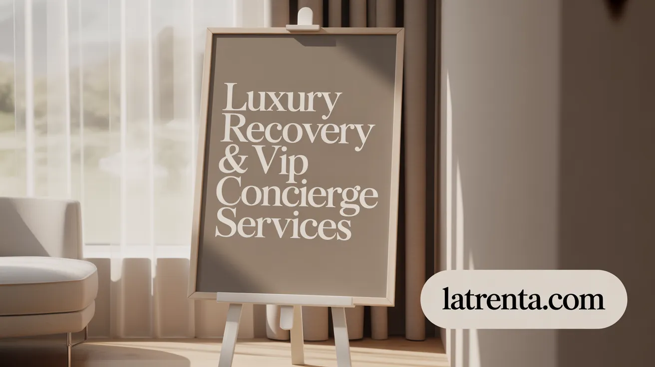 Luxury Recovery & VIP Concierge Services