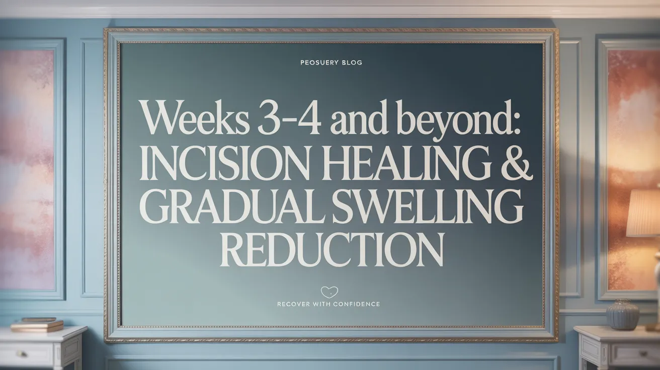 Weeks 3-4 and Beyond: Incision Healing & Gradual Swelling Reduction