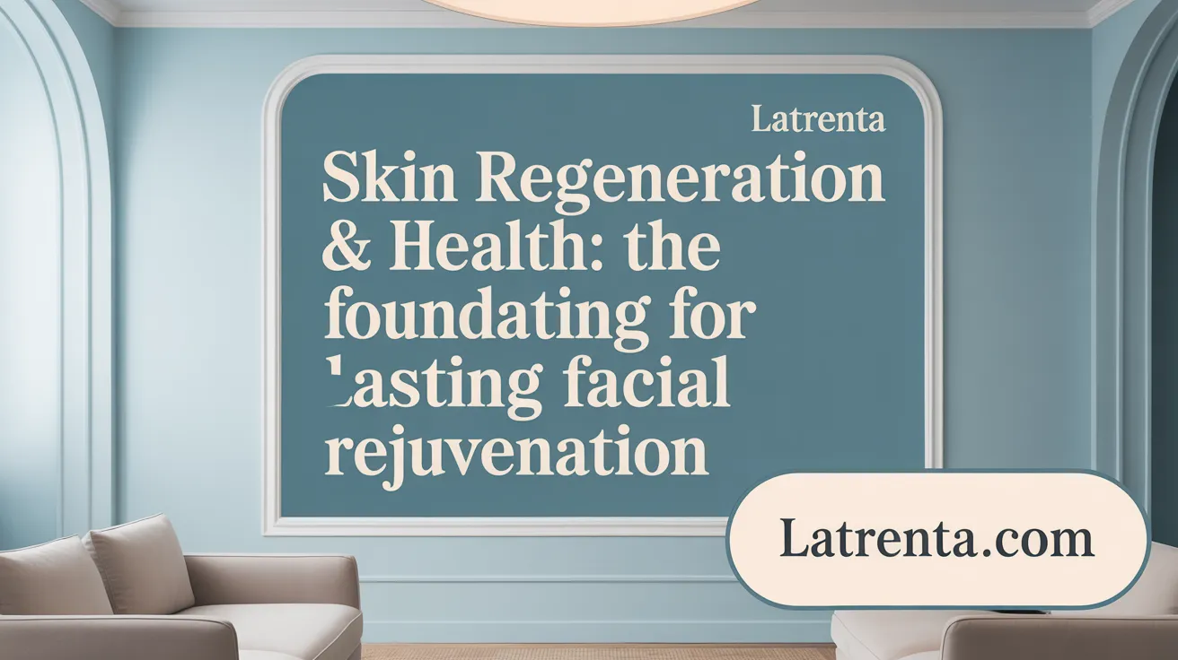 Skin Regeneration & Health: The Foundation for Lasting Facial Rejuvenation