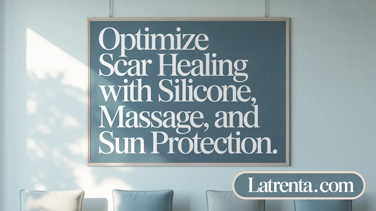 Optimize Scar Healing with Silicone, Massage, and Sun Protection