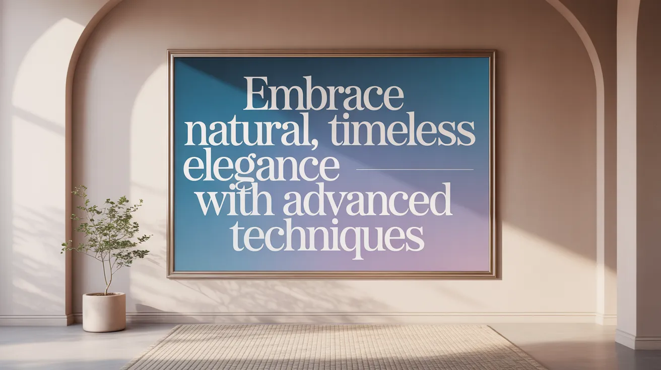 Embrace Natural, Timeless Elegance with Advanced Techniques