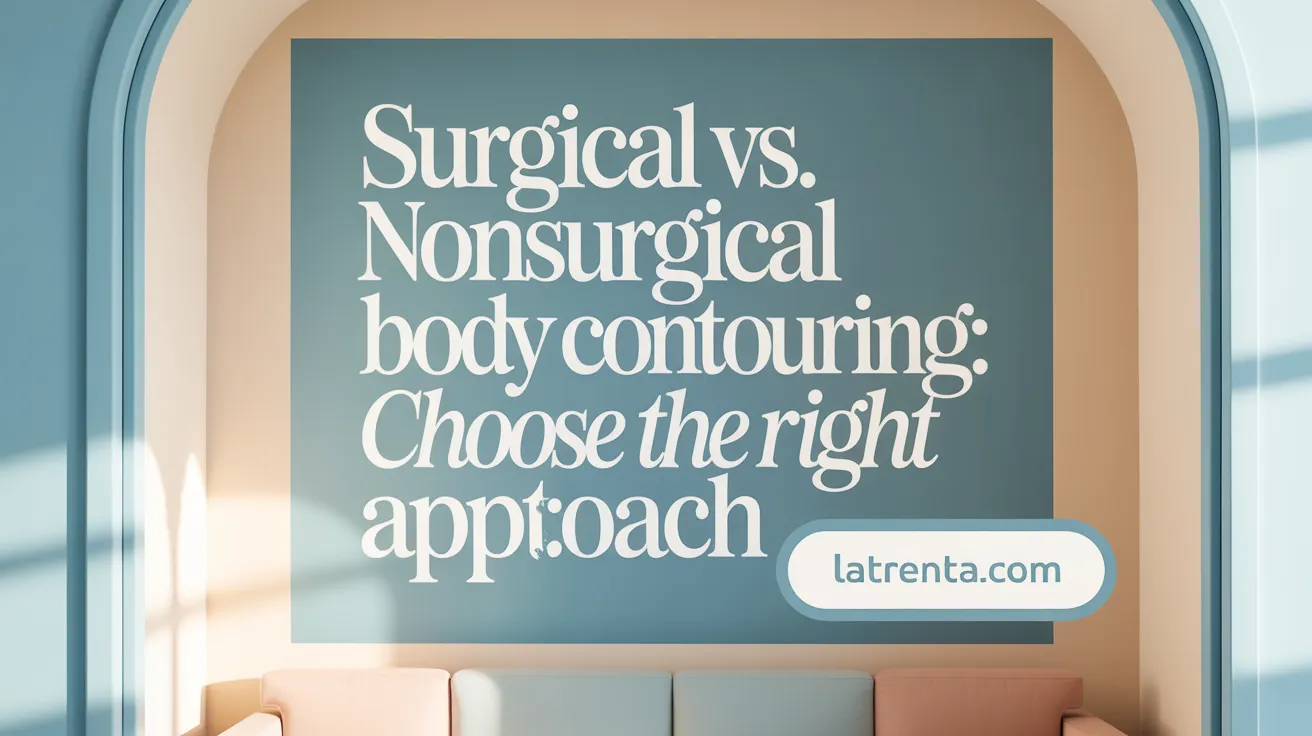 Surgical vs. Nonsurgical Body Contouring: Choose the Right Approach
