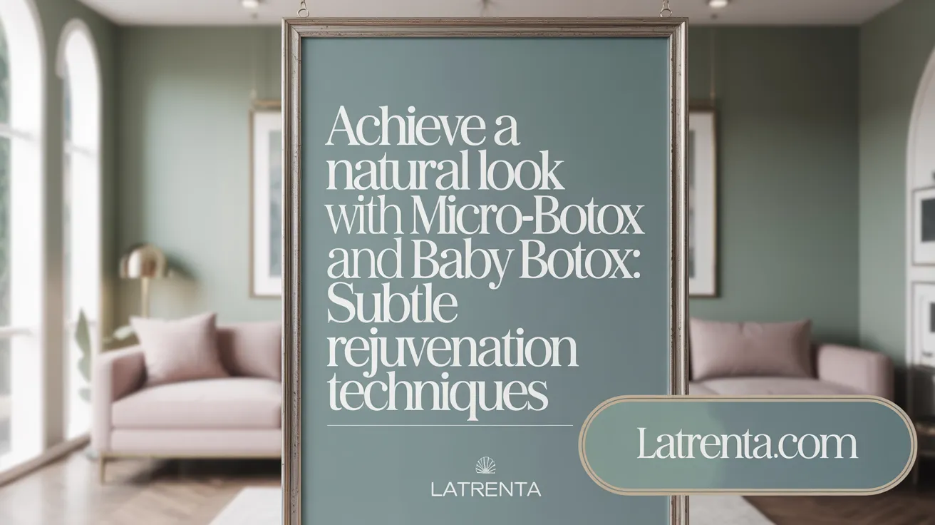 Achieve a Natural Look with Micro-Botox and Baby Botox: Subtle Rejuvenation Techniques