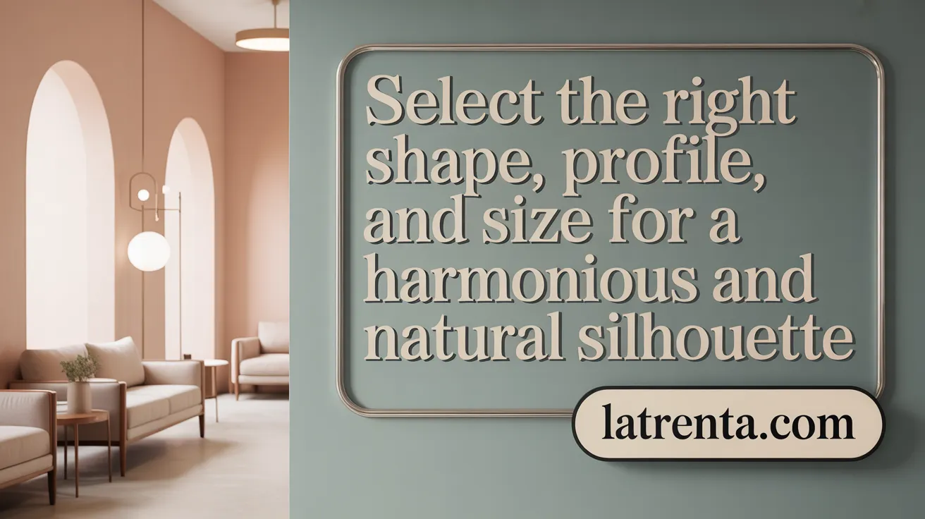 Select the Right Shape, Profile, and Size for a Harmonious and Natural Silhouette