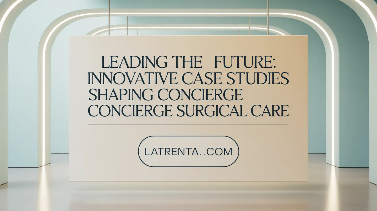 Leading the Future: Innovative Case Studies Shaping Concierge Surgical Care