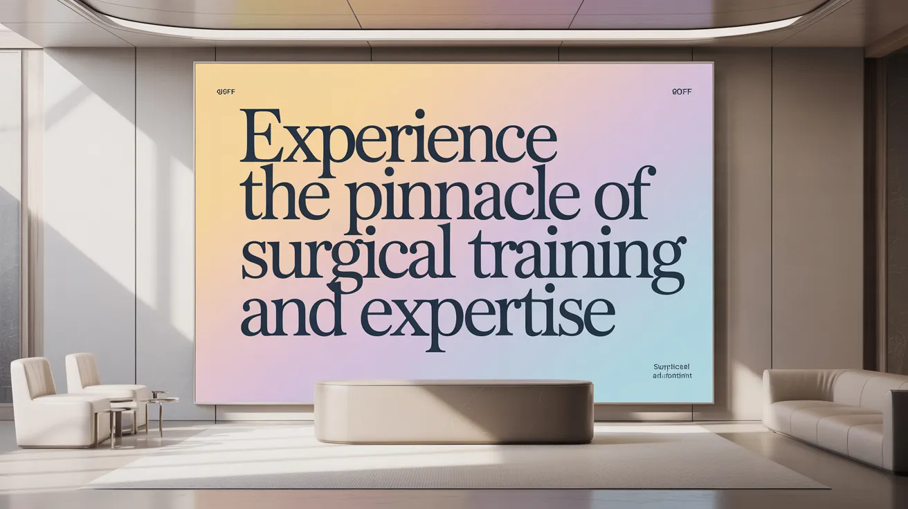 Experience the Pinnacle of Surgical Training and Expertise