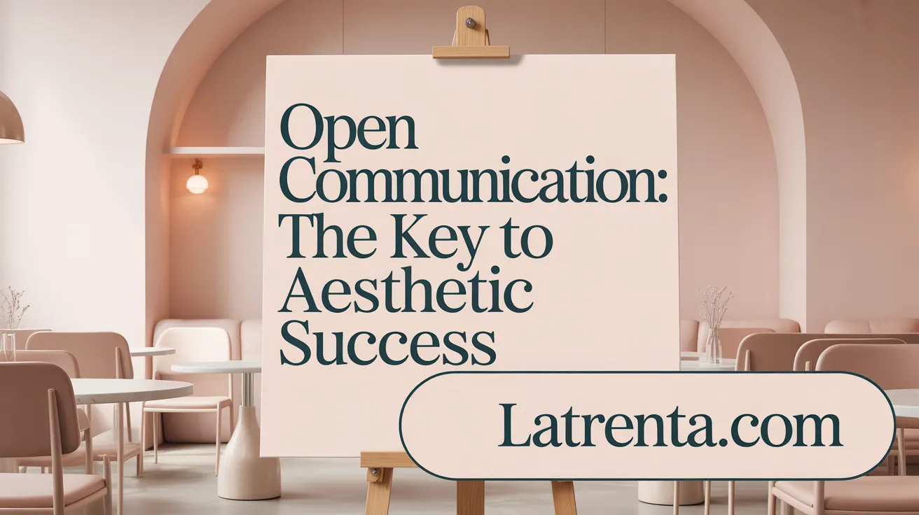Open Communication: The Key to Aesthetic Success