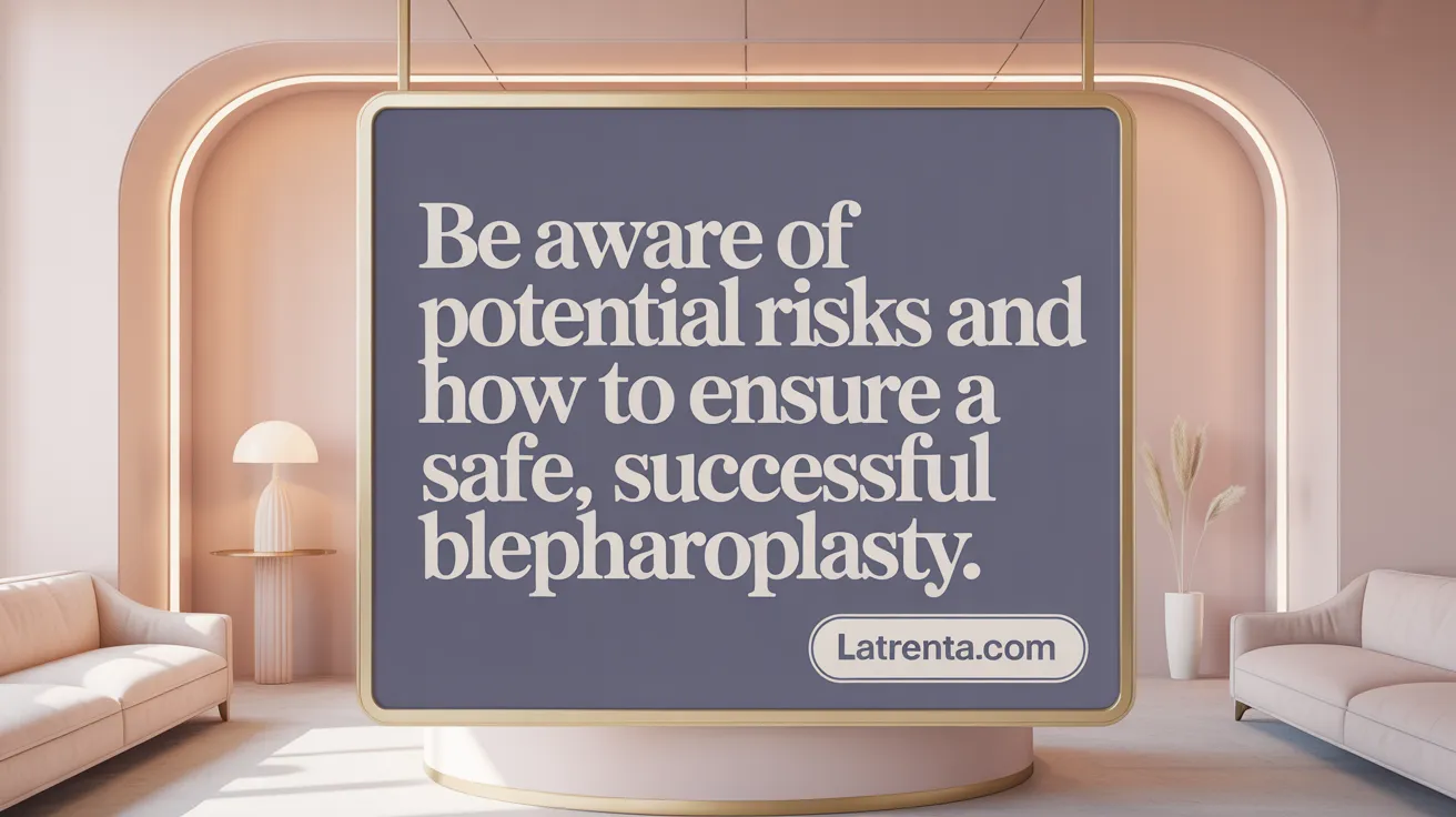 Be aware of potential risks and how to ensure a safe, successful blepharoplasty.